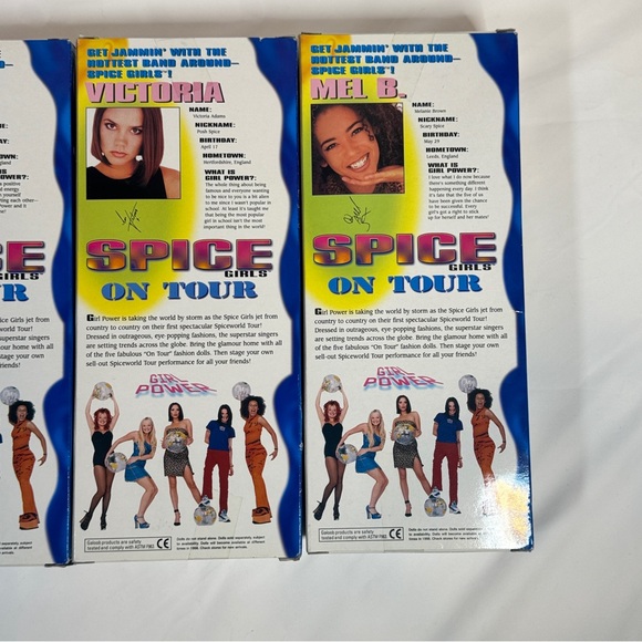 Spice Girls On Tour Doll Set – Complete Collection of 5 (1997 Galoob) NIB - Picture 7 of 11